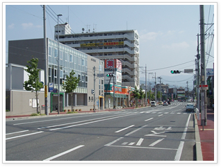 金山駅周辺道路